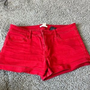 H&M red shorts, size 8,